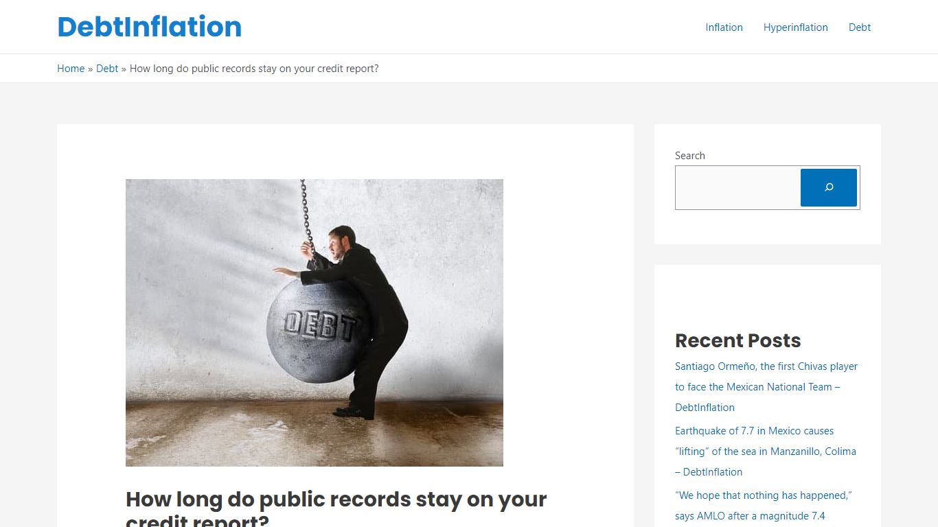 How long do public records stay on your credit report?